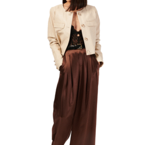 Ludmilla Leather Jacket - Scallop