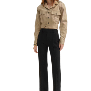 Cropped Jacket - Khaki Tan